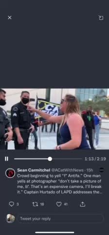LAPD PROTECT ANTIFA DOXER
