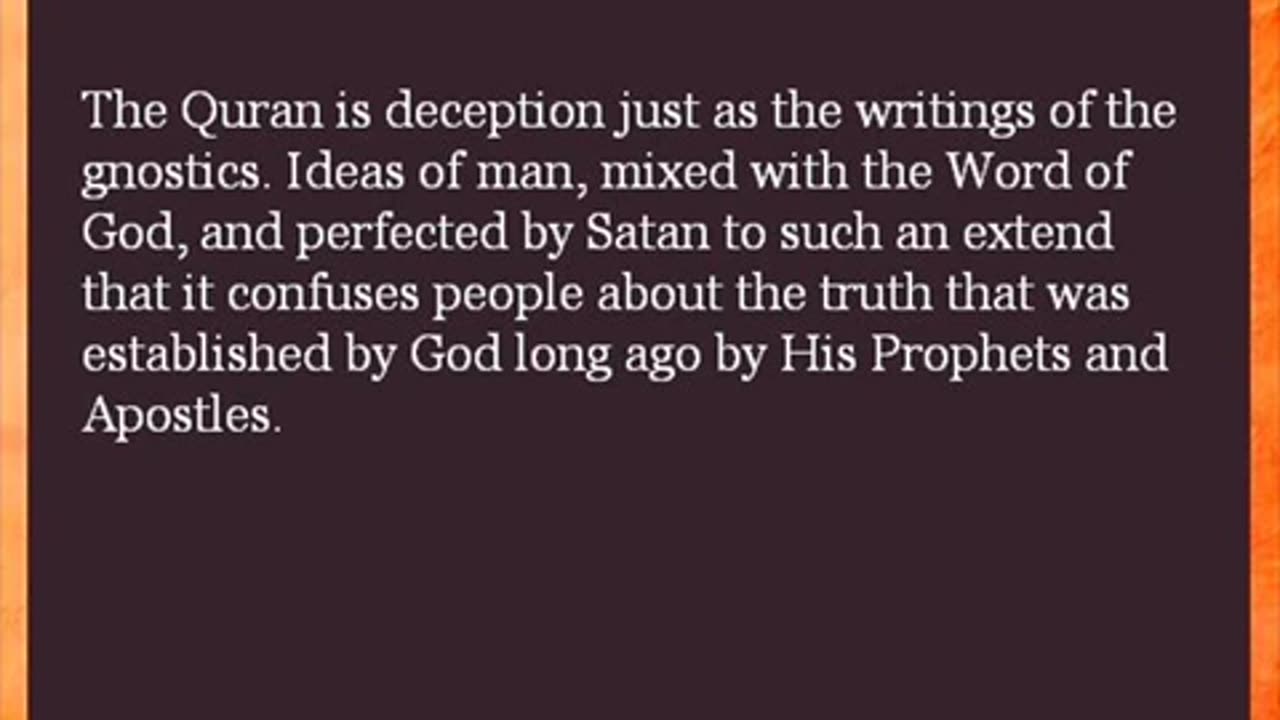 Islam is NOT the only True Religion Muhammad was a false Prophet