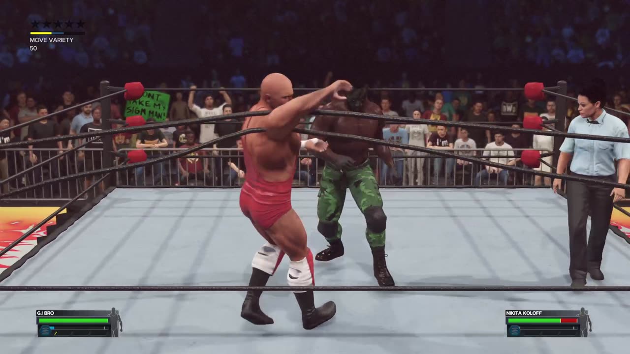 WWE 2K23 - WCW G.I. Bro VS Nikita Koloff - Match