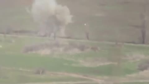 RUSSIAN ATGM KORNET HIT UKRANIAN TANK