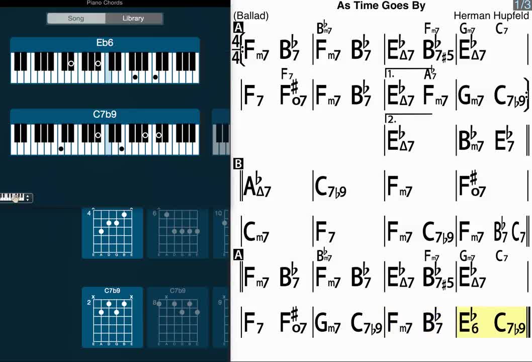 As Time Goes By - iReal Pro - Jazz Tutorial