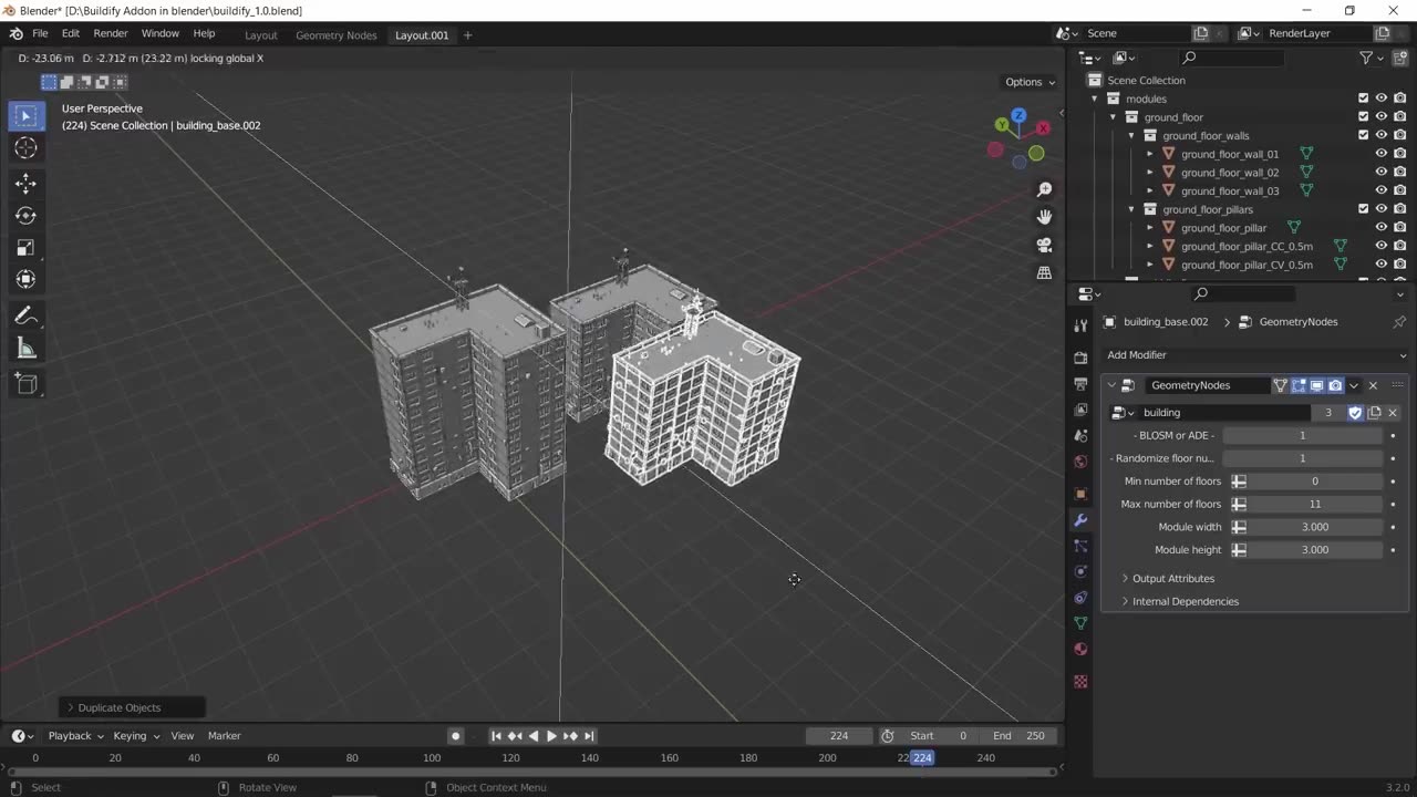 Free Building Generator in blender - Buildify!