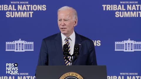 Biden addresses White House Tribal Nations Summit in Washington