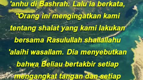 Rasulullah shallallahu 'alaihi wasallam bertakbir setiap mengangkat tangan dan menurunkan tangan