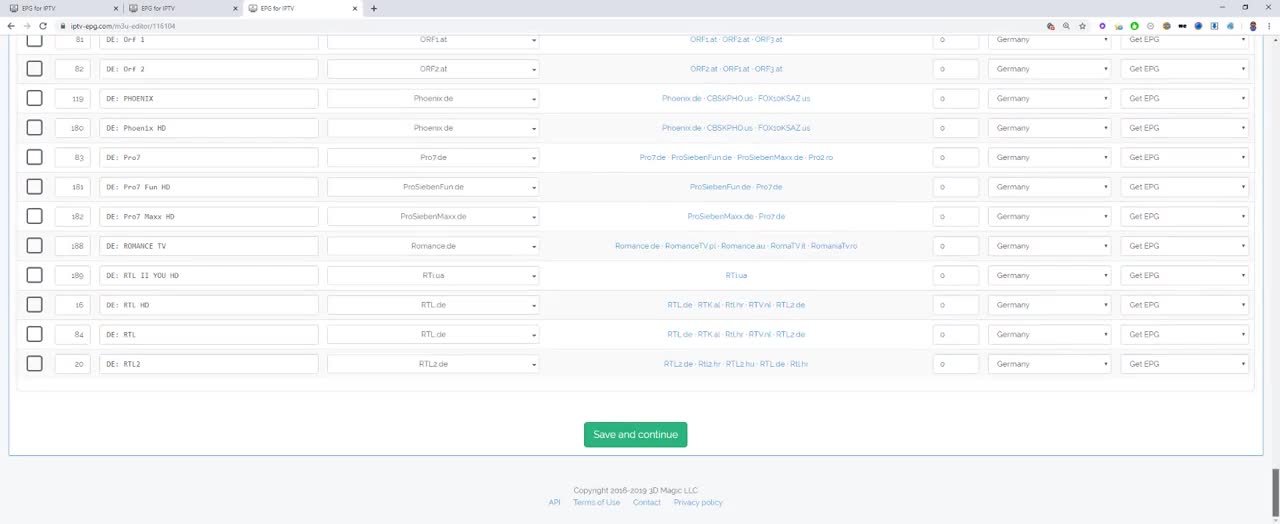 Best working EPG for IPTV in 2022 (old)