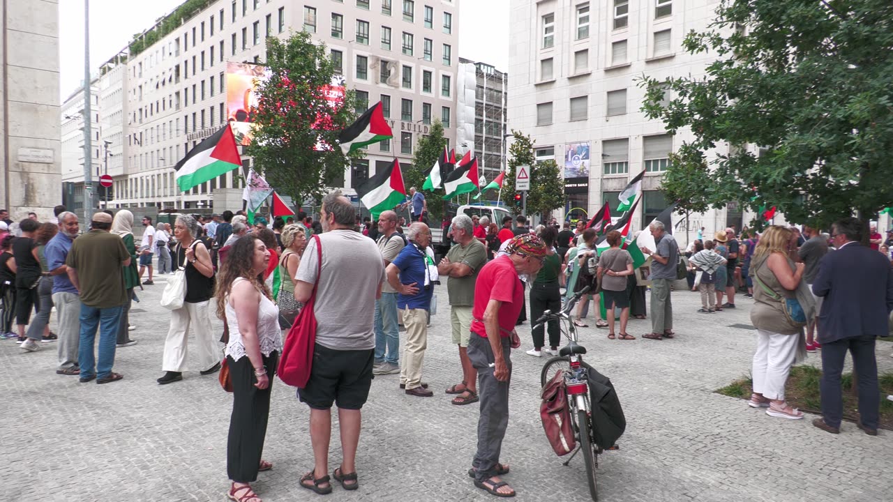 Milano, manifestazione per la Palestina 06072024