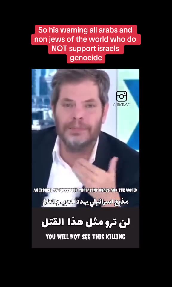 ZIONIST ISSUES WARNING TO EVEN AMERICA AND THE ENTIRE WORLD