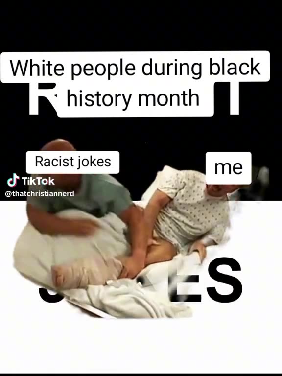 Whites during Black History Month...