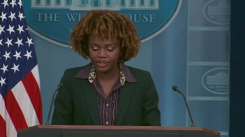 WH press sec: "This week, we saw more evidence that our economy is strong and inflation is falling under President Biden"