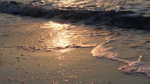 Beach Waves Sunset Relaxation