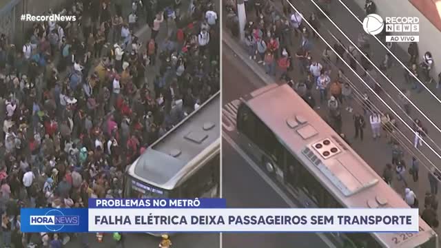 Metrô de SP tem falha elétrica e deixa um milhão de passageiros sem transporte