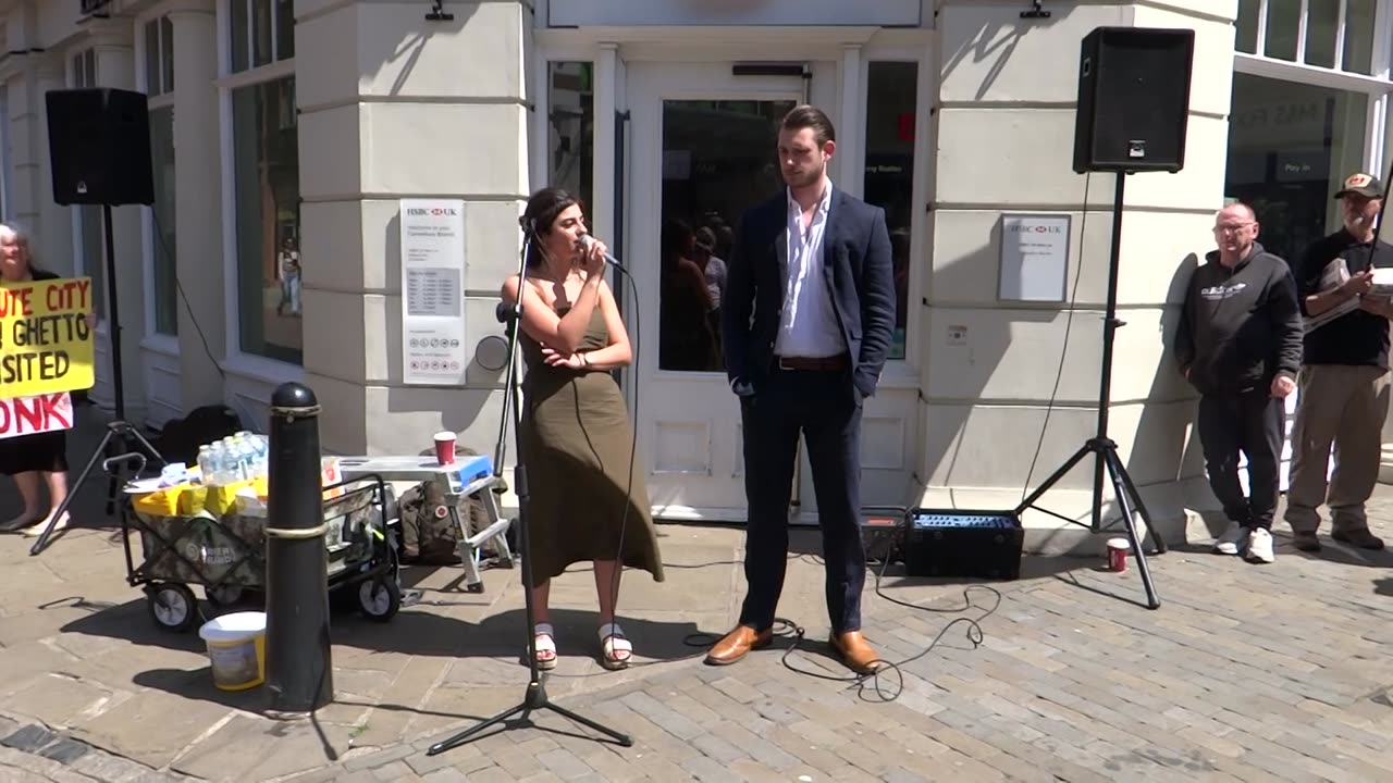 Canterbury 20th May 2023: Protest against 15 Minute Cities - Part 2 Nazarin Veronica and Monty