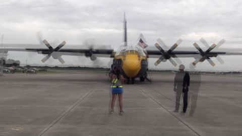 Blue Angels C-130 Fat Albert start up!