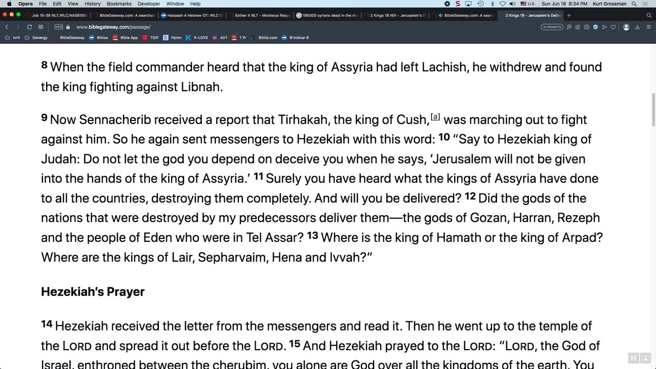 Hezekiah Prayed And His Enemies Were Defeated