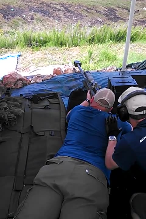 Shooting Barrett .50 cal at OFASTS