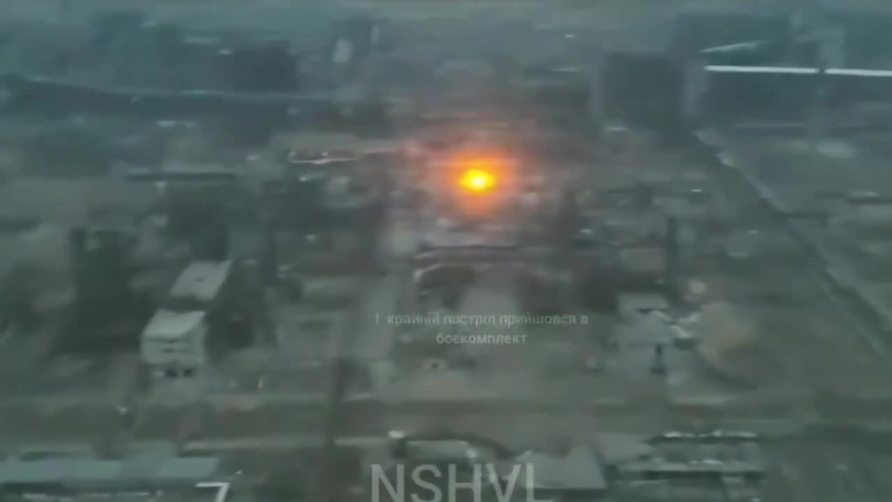 Artillery Strikes on the Russian Occupied Avdiivka Coke Plant