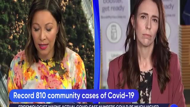 New Zealand's Prime Minister Jacinda Adern on AM Show 14 February 2022