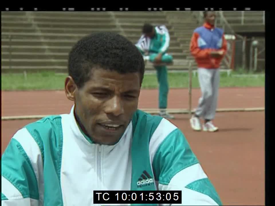 Ethiopia - Athletes in training for Olympics, June 1995