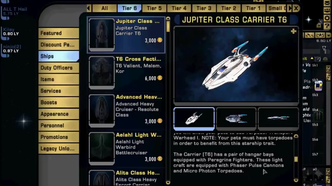 Jupiter Class Starship Star trek Online