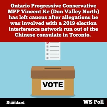 Should Ke resign as an MPP for alleged Chinese interference?