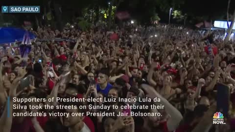 Supporters Of Brazil’s President-Elect Lula da Silva Celebrate Victory Over Bolsonaro