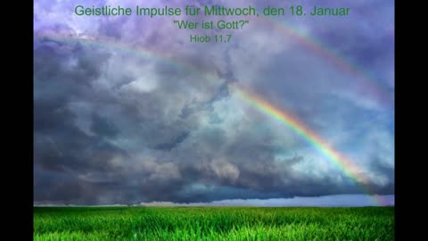 Geistliche Impulse für Mittwoch, den 18. Januar