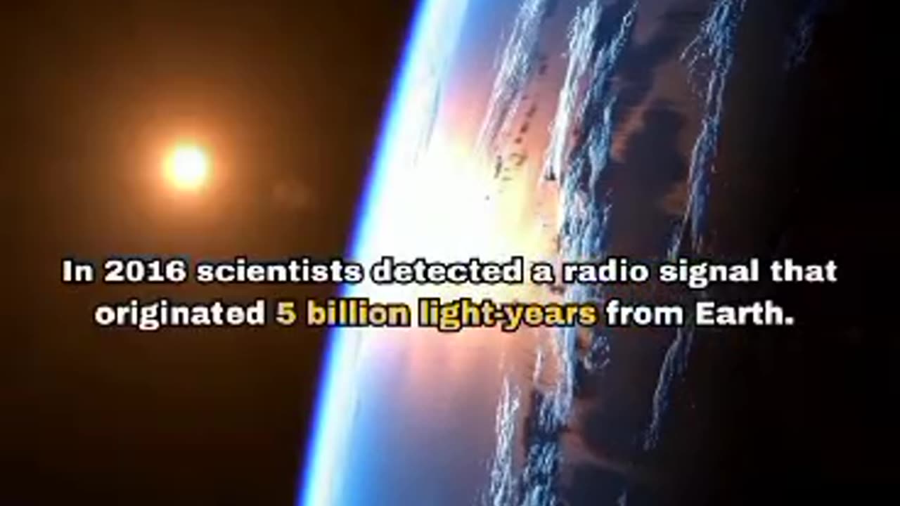 Radio Signal that originated 5 billion light-years from Earth! 🌏🌌