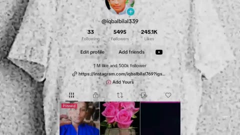 Tiktok I'd video like and follow