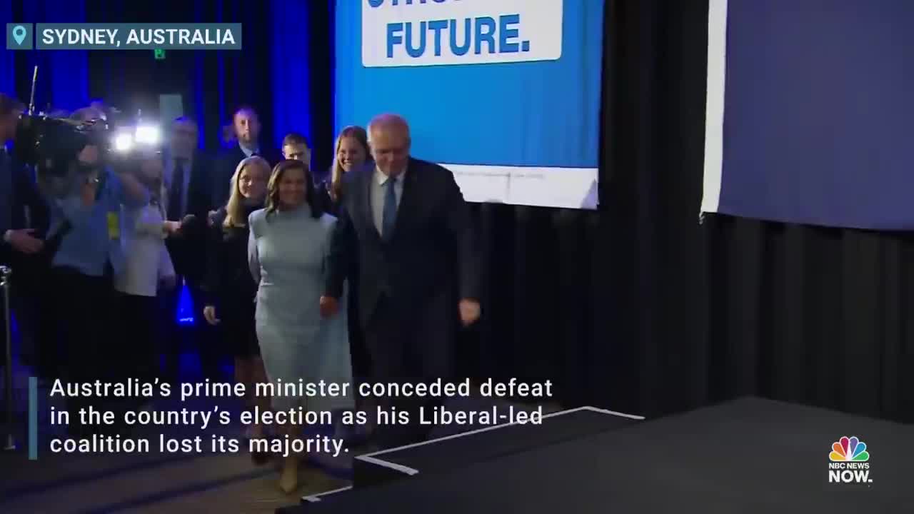 Australian Prime Minister Scott Morrison Concedes defeat in Election