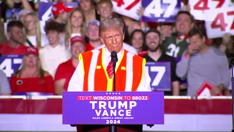 Donald Trump holds a campaign rally with NFL great Brett Favre - October 30, 2024