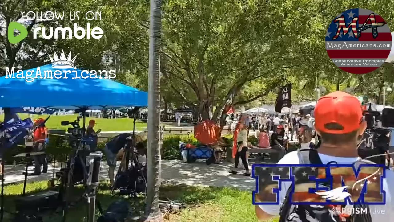 Anarchy Princess Gets Served at Florida Trump Indictment/Rally