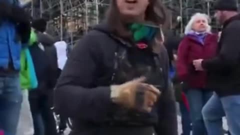 True Trump Supporter on 1/6/21 Saying "Antifa is up there trying to burn down our Capitol!"