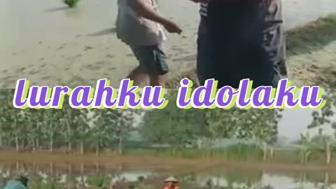 Kades viral bagi bagi uang disawah