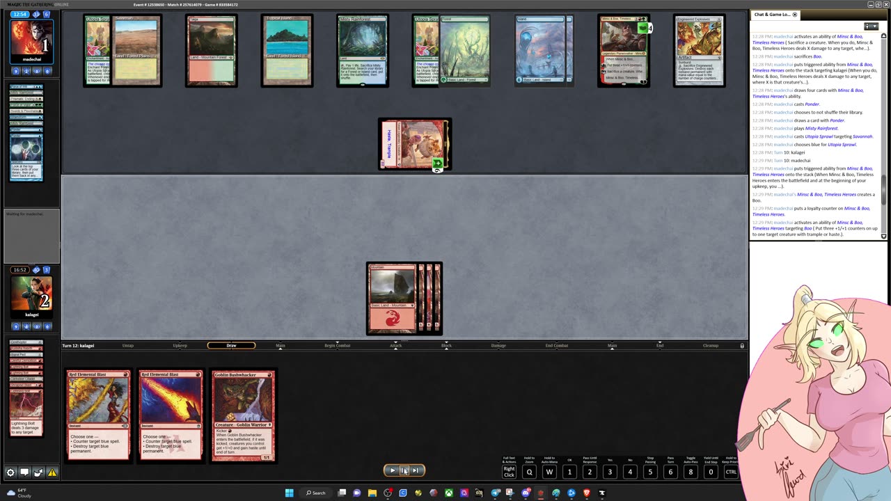 Replay of Legacy Kuldotha Rebirth Match, VS 4c Minsc and Boo