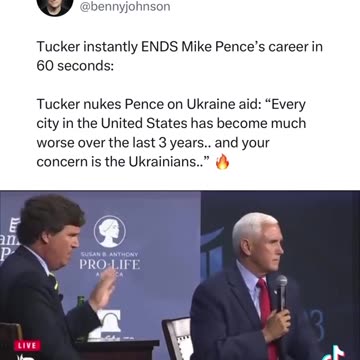 Tucker demolishes Pence