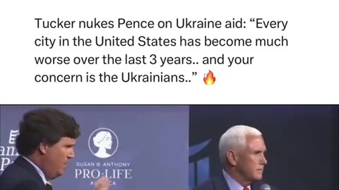 Tucker demolishes Pence