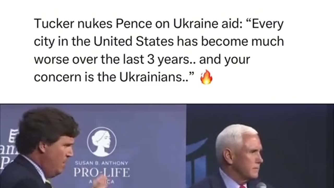 Tucker demolishes Pence