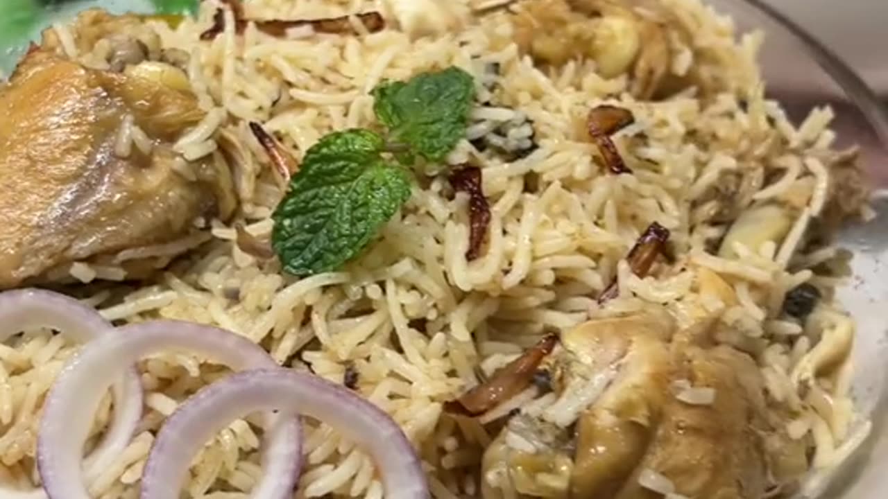 Chicken white pulao