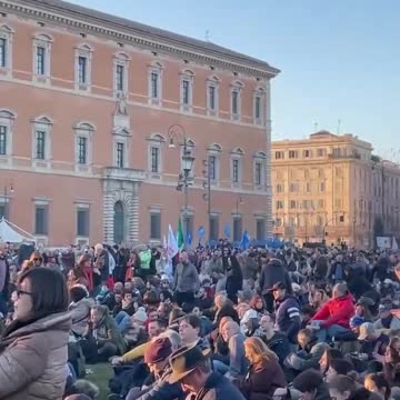Rome - Thousands Protest VAX Mandates