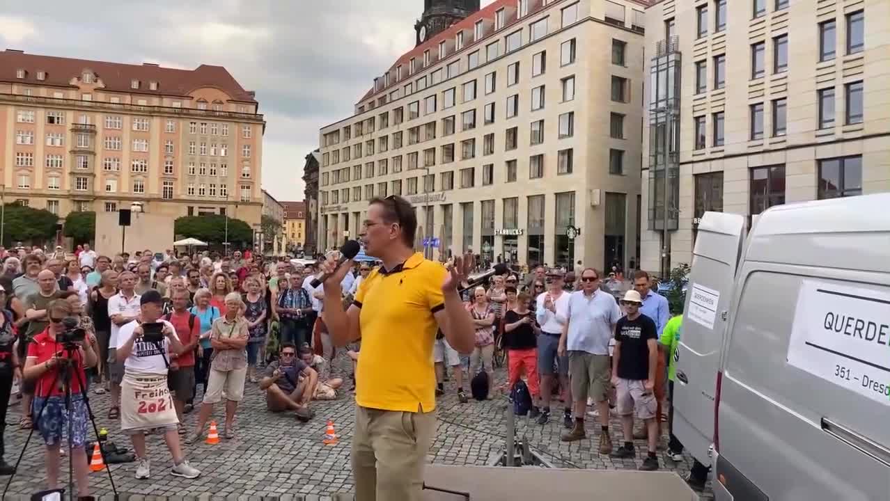 "Willkommen in der Pandemie!" Rede von Dr. Bodo Schiffmann in Dresden (13.7.2021)