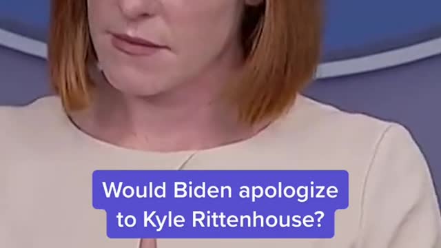 Would Biden apologize to Kyle Rittenhouse?