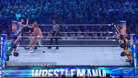 FULL MATCH — Rey Mysterio & Dominik Mysterio vs. Logan Paul & The Miz: WrestleMania 38