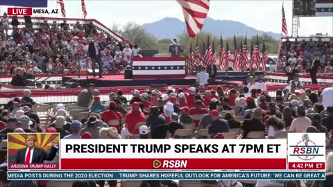 Ric Grenell and Kash Patel at AZ Trump Rally