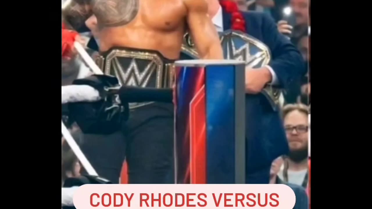 Cody Rhodes versus Roman Reigns parody entrance