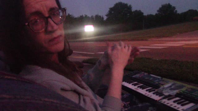 playing keys on a couch on the side of the road (part1)