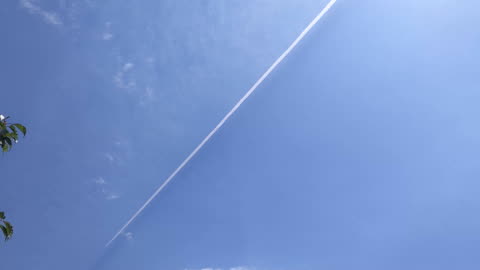 Beam or contrail shadow?