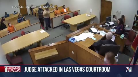 Las Vegas judge attacked in courtroom by convicted felon after sentencing him to prison