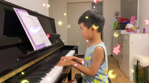 Kids piano song Sleepy time