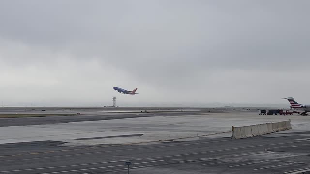 Plane Disappeared Into The Clouds