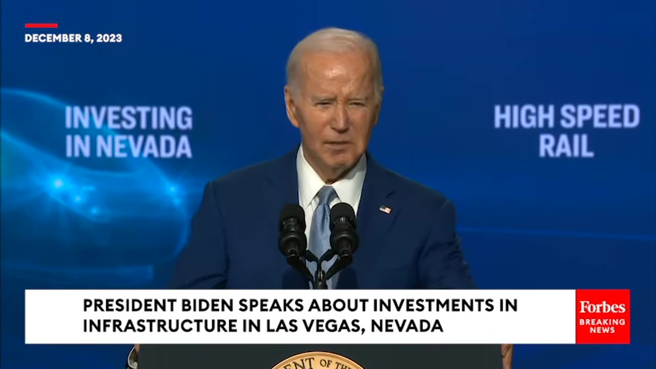 BREAKING NEWS- Biden Touts Investments In Infrastructure In Las Vegas, Nevada